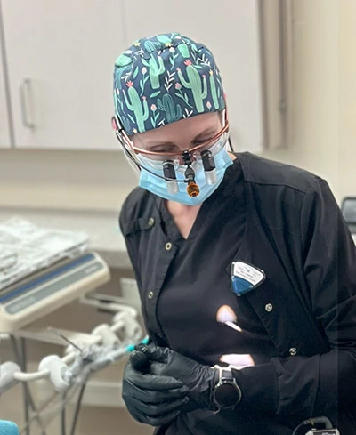 Doctor working on emergency dentistry patient in Scottsdale, AZ