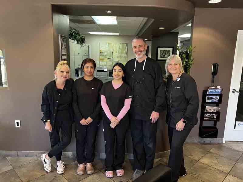Dr. McCargar with his Scottsdale Dental Arts team