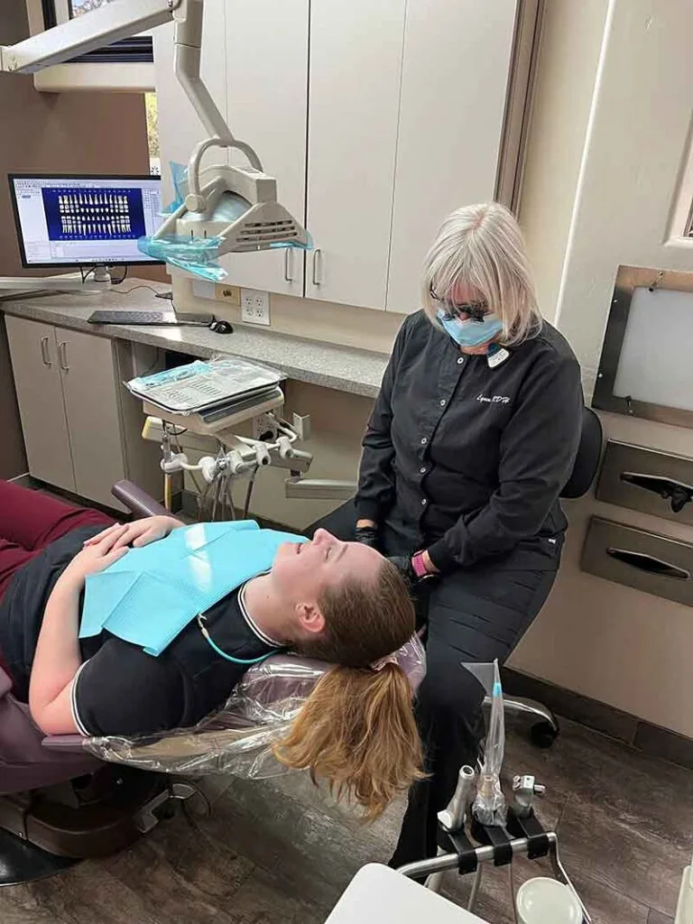 patient relaxed during sedation dentistry procedure
